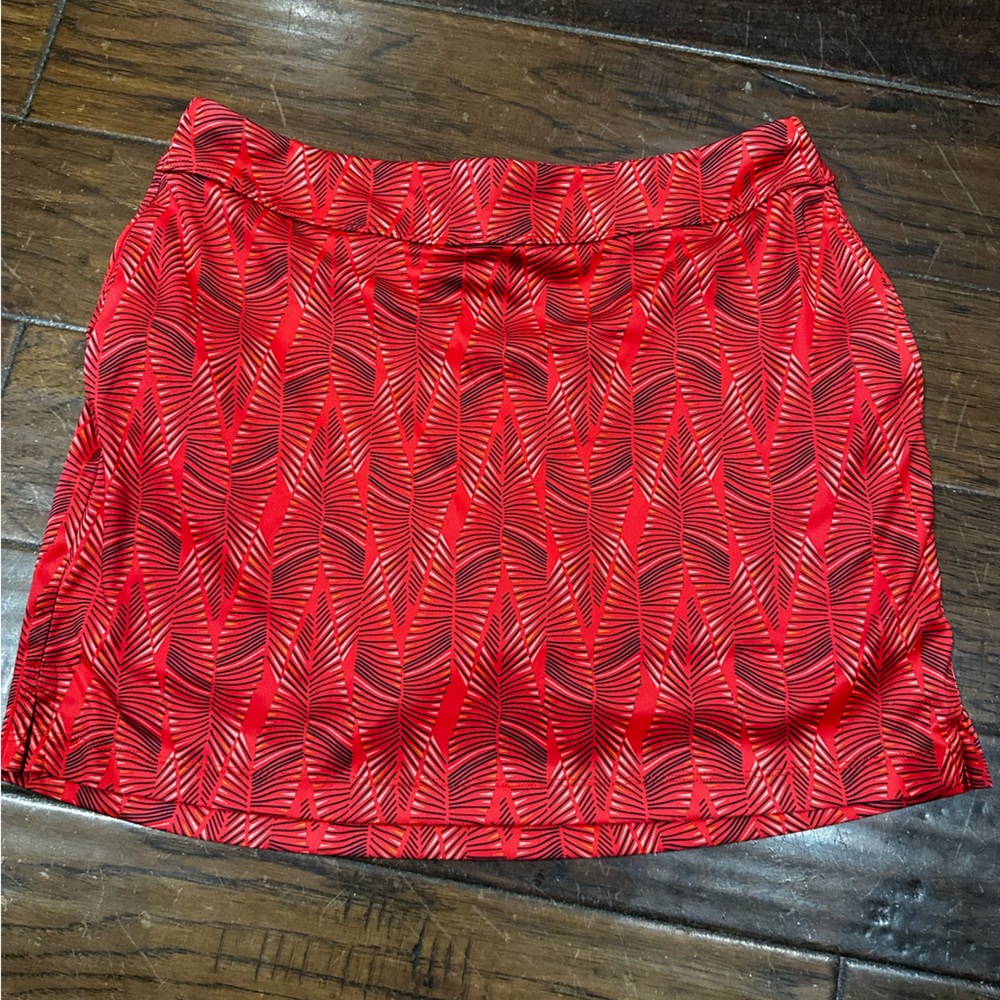 Gymshark Red Geometric Patterned Skort size M